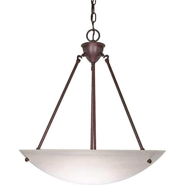 SATCO 3-Light Old Bronze Pendant