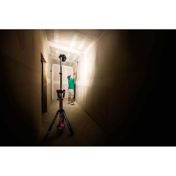 Milwaukee - M18 18-Volt Lithium-Ion Cordless 3000-Lumen ROCKET LED Stand Work Light & Charger (Tool-Only)