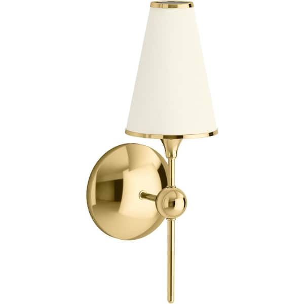 KOHLER Parohn 1-Light Polished Brass Sconce