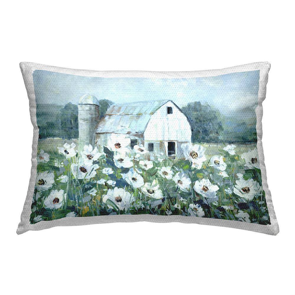 Floral Barn Meadow Green Rectangular Outdoor Throw Pillow price history on PriceWatchPro