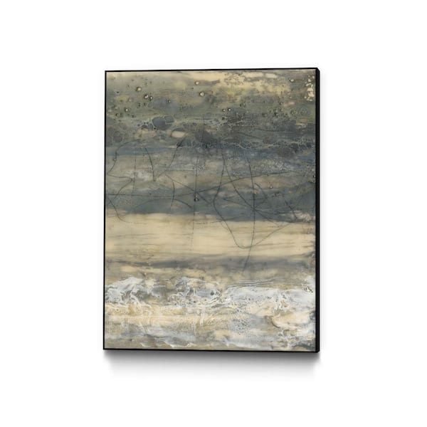 Unbranded 30 in. x 40 in. "Earthen Lines II" by Jennifer Goldberger Framed Wall Art