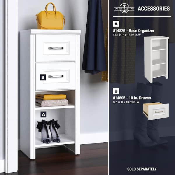 ClosetMaid Selectives 29 in. W White Corner Base Organizer for