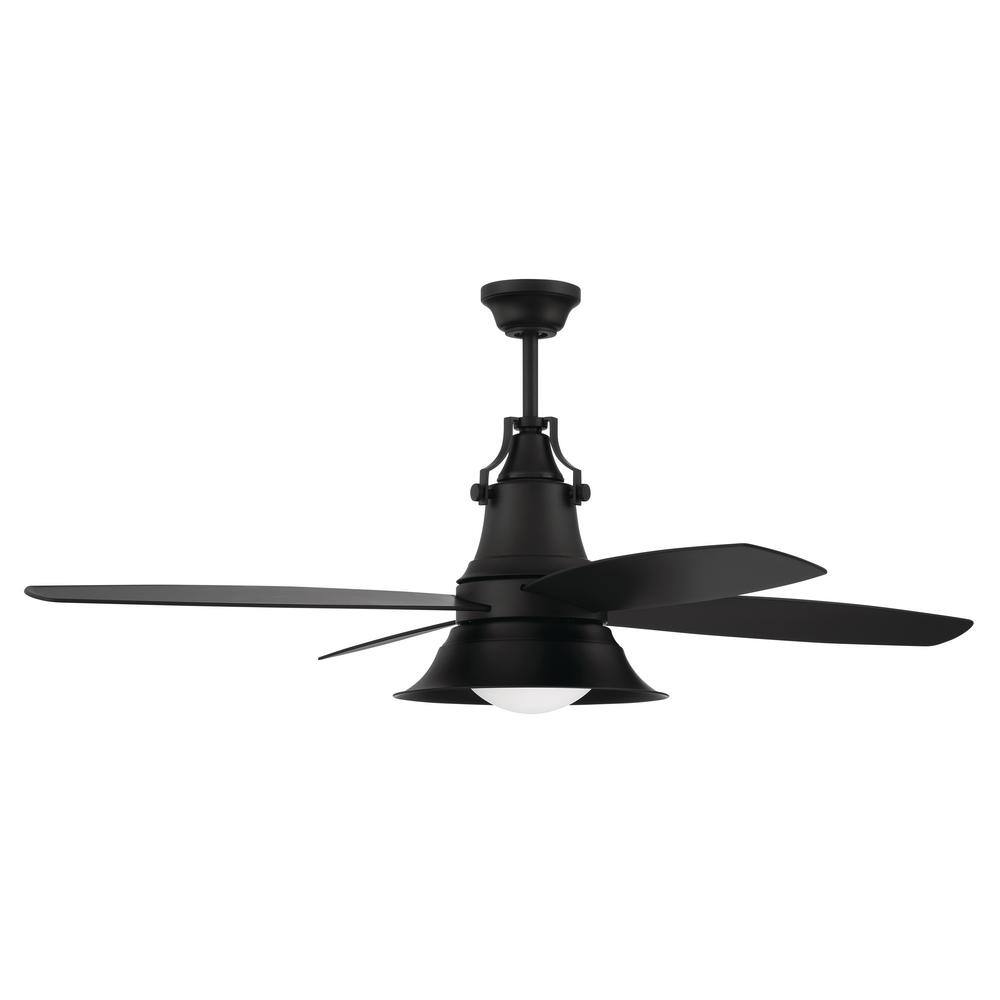 CRAFTMADE Union 52 in. Indoor/Outdoor Flat Black Finish Ceiling Fan