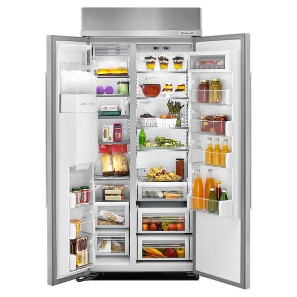 Kitchenaid KBSD608ESS Side By Side Built In Refrigerator