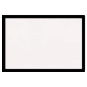 Jet Black White Corkboard 25 in. x 17 in. Bulletin Board Memo Board