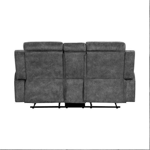 Lazzara Clemencia 71 in. W Brownish Gray Microfiber 2-Seater