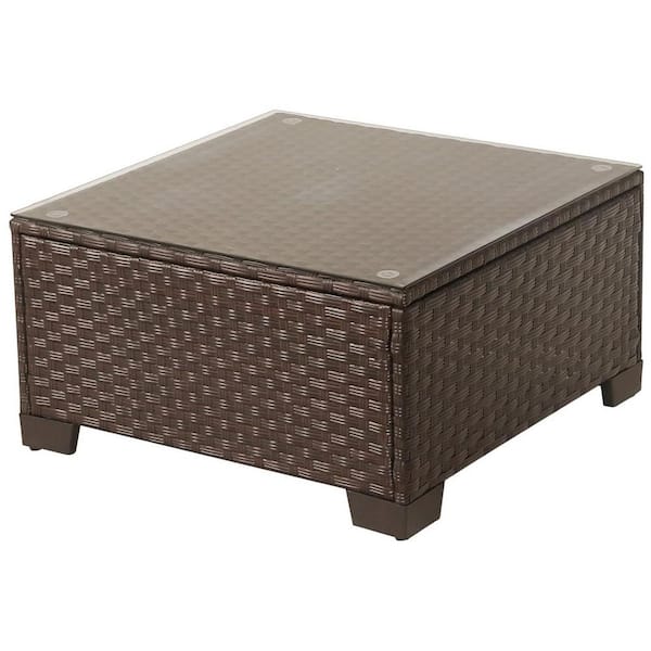 Unbranded Brown Wicker Patio Furniture Outdoor Coffee Table