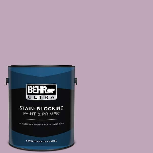 BEHR ULTRA 1 gal. #680F-4 Soft Heather Satin Enamel Exterior Paint & Primer