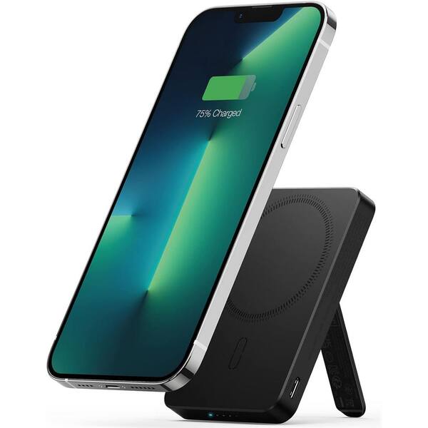 ESR HaloLock mini Kickstand Wireless Power Bank 6000mAh Black