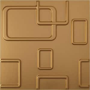 19 5/8 in. x 19 5/8 in. Odessa EnduraWall Decorative 3D Wall Panel, Gold (Covers 2.67 Sq. Ft.)