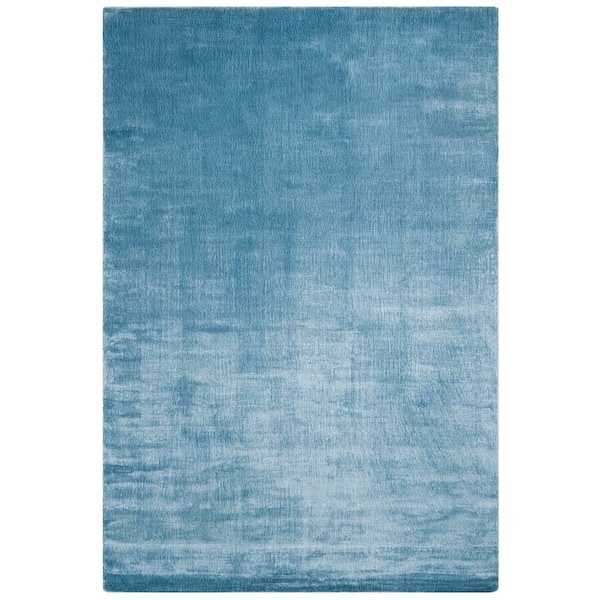 Mirage 6 ft. x 9 ft. Dream Blue Solid Color Area Rug