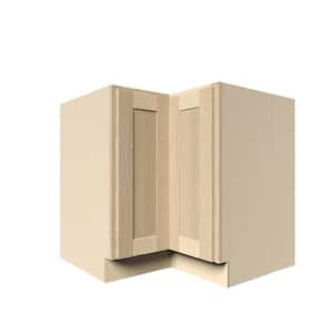 33 in. x 34.5 in. x 24 in. Lancaster Shaker Assembled Lazy Susan Base Cabinet in Natural Wood