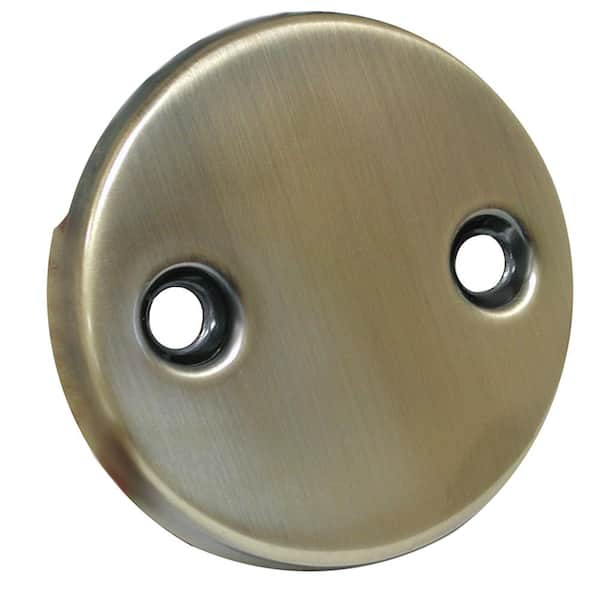 2 Hole Bathtub Overflow Faceplate Less, Bathtub Overflow Faceplate Replacement