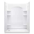 STERLING Ensemble 32 in. x 60 in. x 74-1/2 in. Shower Stall in White ...