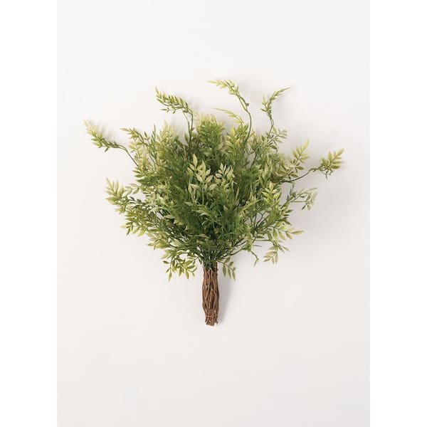 14" Artificial Green Wisteria Bundle