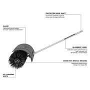 M18 FUEL QUIK-LOK Rubber Broom Attachment and M18 FUEL QUIK-LOK Bristle Brush Attachment (2-Tool)