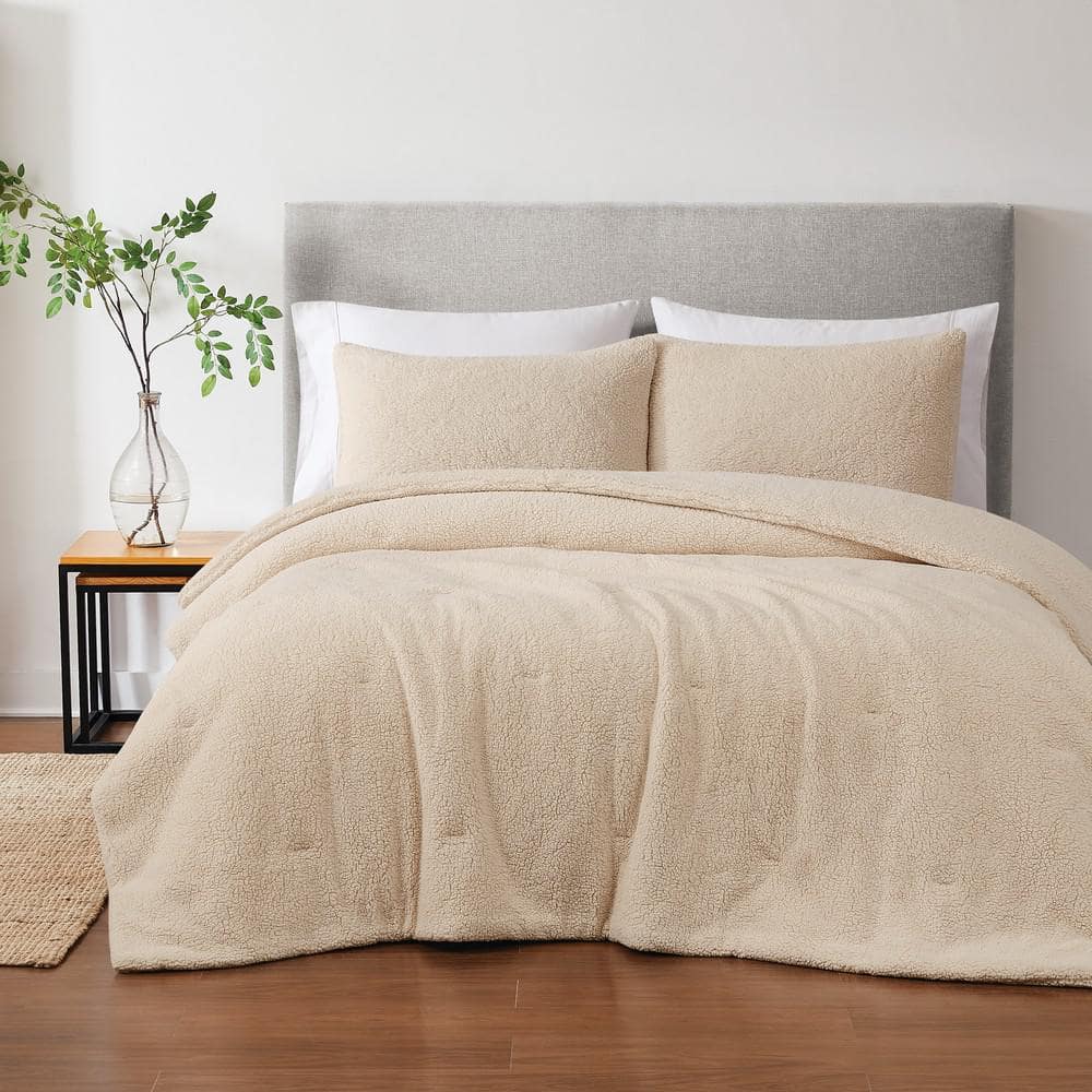 Brooklyn Loom Oversized Marshmallow Sherpa Polyester Ivory 3 Piece