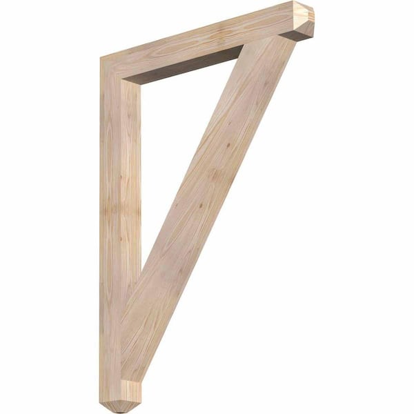 Ekena Millwork 3.5 in. x 44 in. x 32 in. Douglas Fir Traditional Craftsman Smooth Bracket