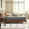 Person sleeping on a Polar Hybrid mattress demonstrating spinal alignment