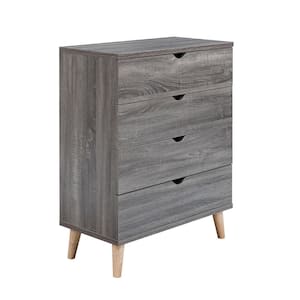 Cordero II 4-Drawer Dark Gray Chest of Drawers (39.25 in. H x 31.25 in. W x 15.5 in. D)