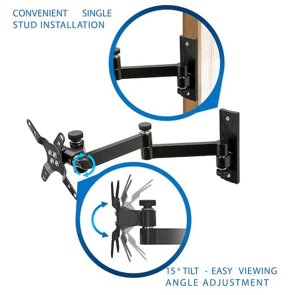 mount-it! Small Full Motion TV Wall Mount for 13 in. to 30 in. Screen Sizes  MI-2042 - The Home Depot