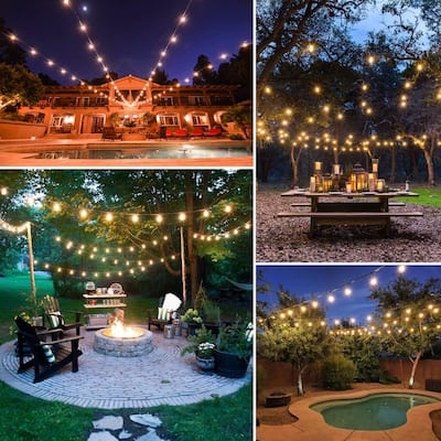 Mini String Lights Outdoor Lighting The Home Depot - Outdoor Led Patio Lights Home Depot