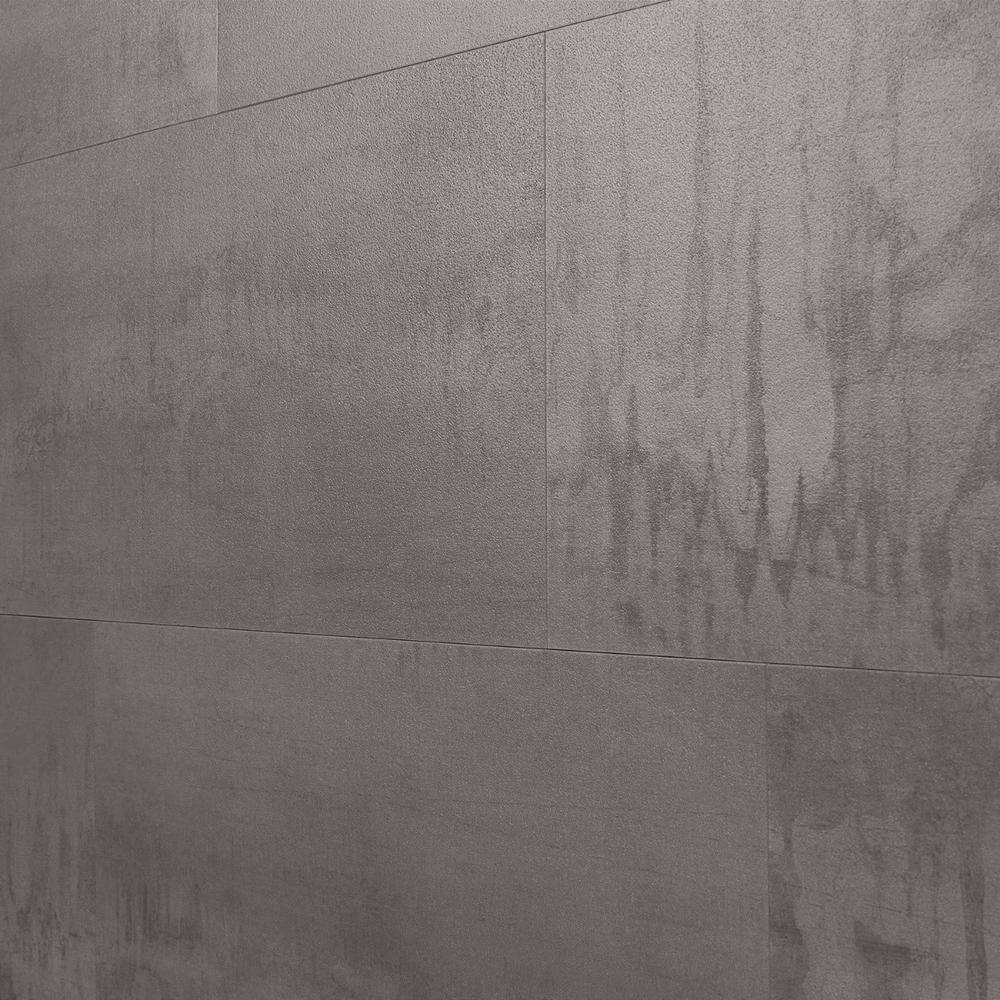 Steel Matte Concrete Look Waterproof Vinyl Floor Tile