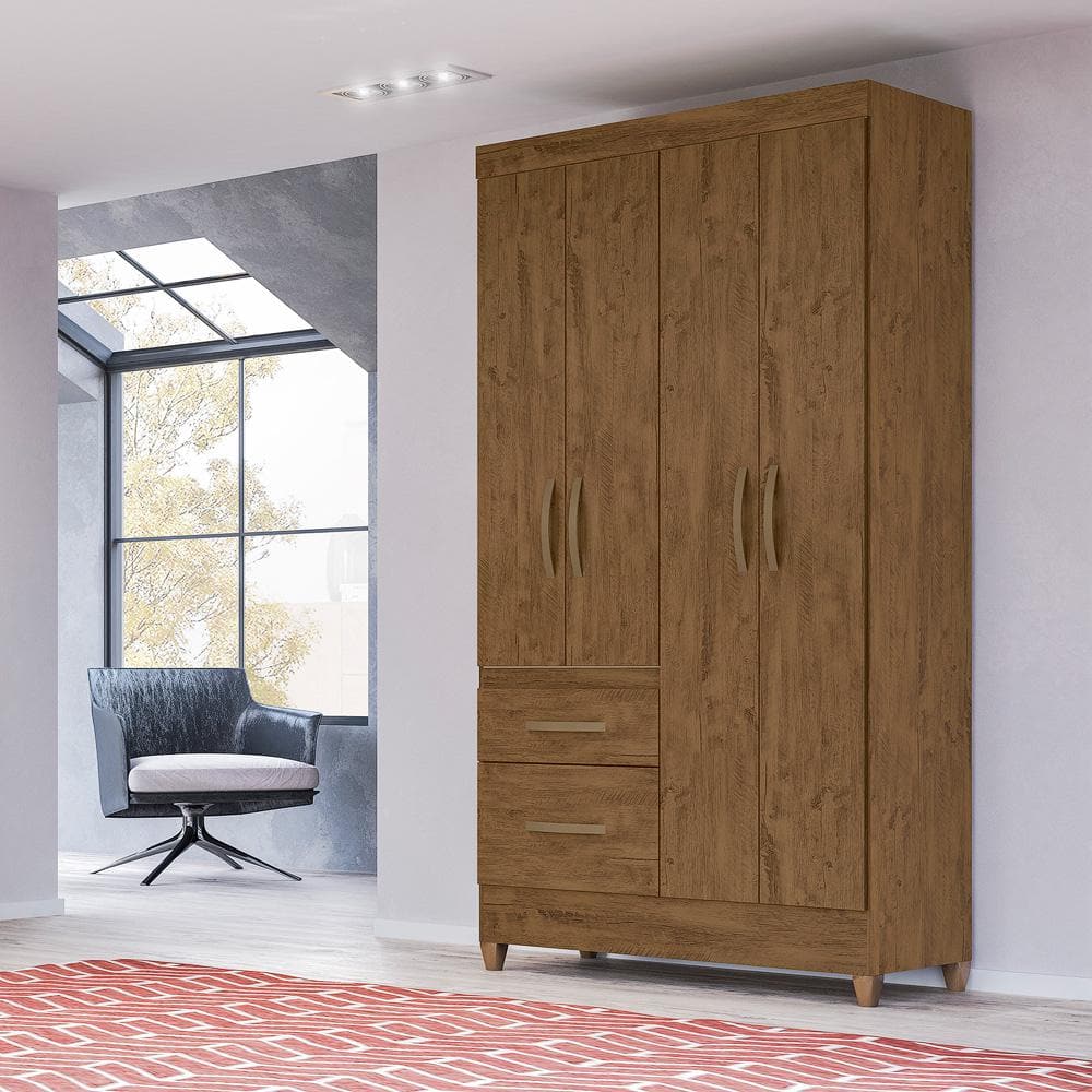 43.31 in. W x 18.50 in. D x 80.31 in. H Bronze Linen Cabinet with Drawers