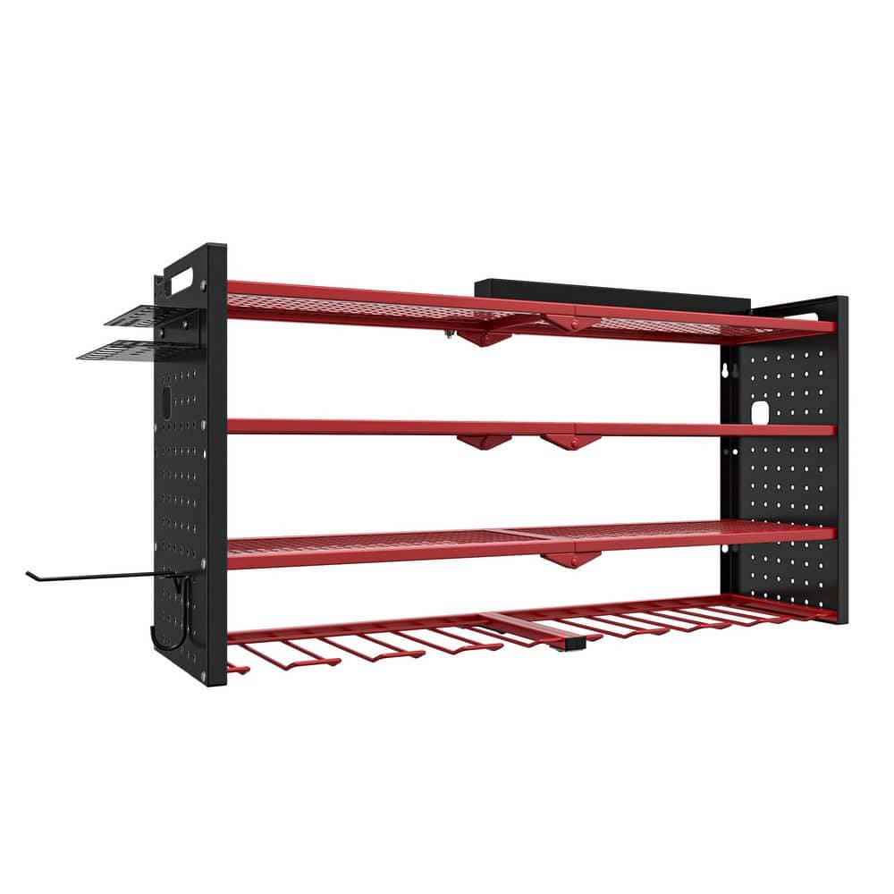 32.87 in. W x 16.54 in. H x 8.66 in. D in Red Modular Wall-Mounted Power Tool Organizer with Charging Station price history on PriceWatchPro