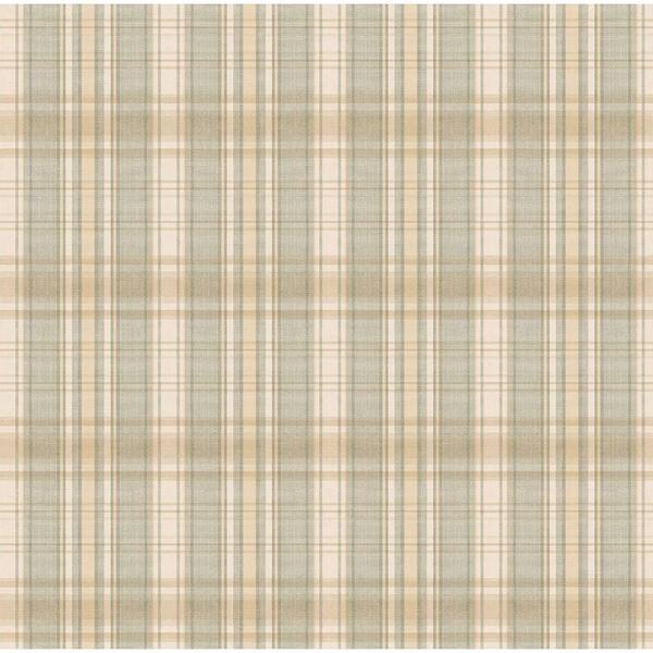 Chesapeake Sunny Honey Plaid Wallpaper