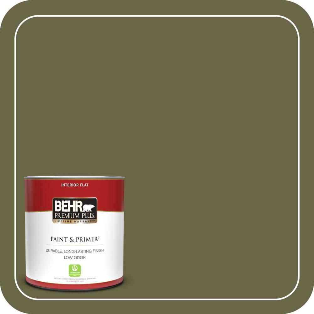 1 qt. #S350-7 Cedar Glen Flat Low Odor Interior Paint & Primer price history on PriceWatchPro