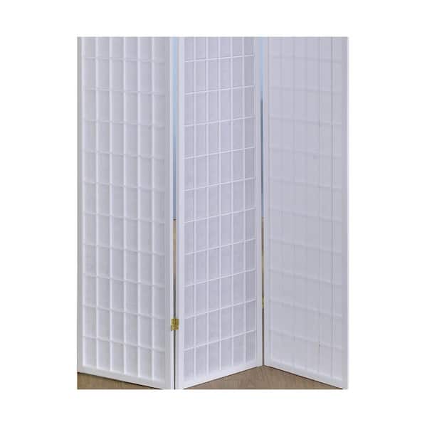 King size 3-Panel Privacy Screen - White 6 mil vinyl, 85 King size 3-Panel Privacy Screen - White 6 mil vinyl, 85