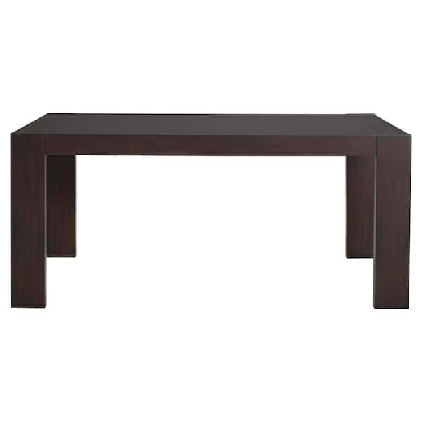 Riverton Sable Wood Finish 68 in. W x 38 in. D Dining Table with 4 Square Legs, Seats 4-6