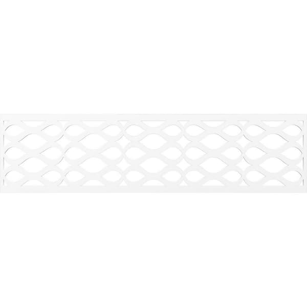 Ekena Millwork Somerset Fretwork 0.375 in. D x 47 in. W x 12 in. L PVC Panel Moulding