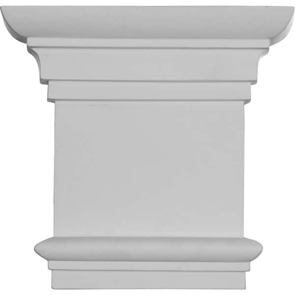 Ekena Millwork 8-1/4 in. x 2 in. x 7-7/8 in. Primed Polyurethane Traditional Capital