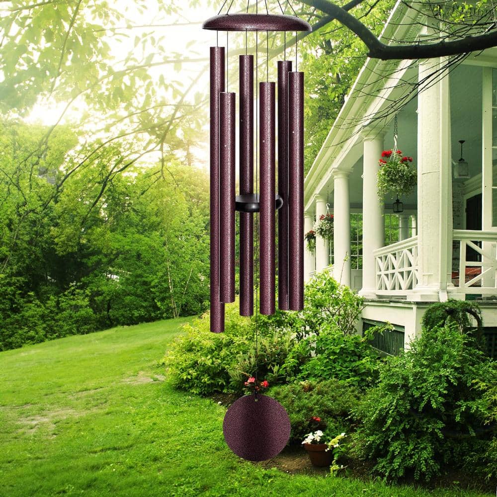 38 in. Outdoor Wind Chime Deep Tone Tuned Aluminum Bronze 1-Piece