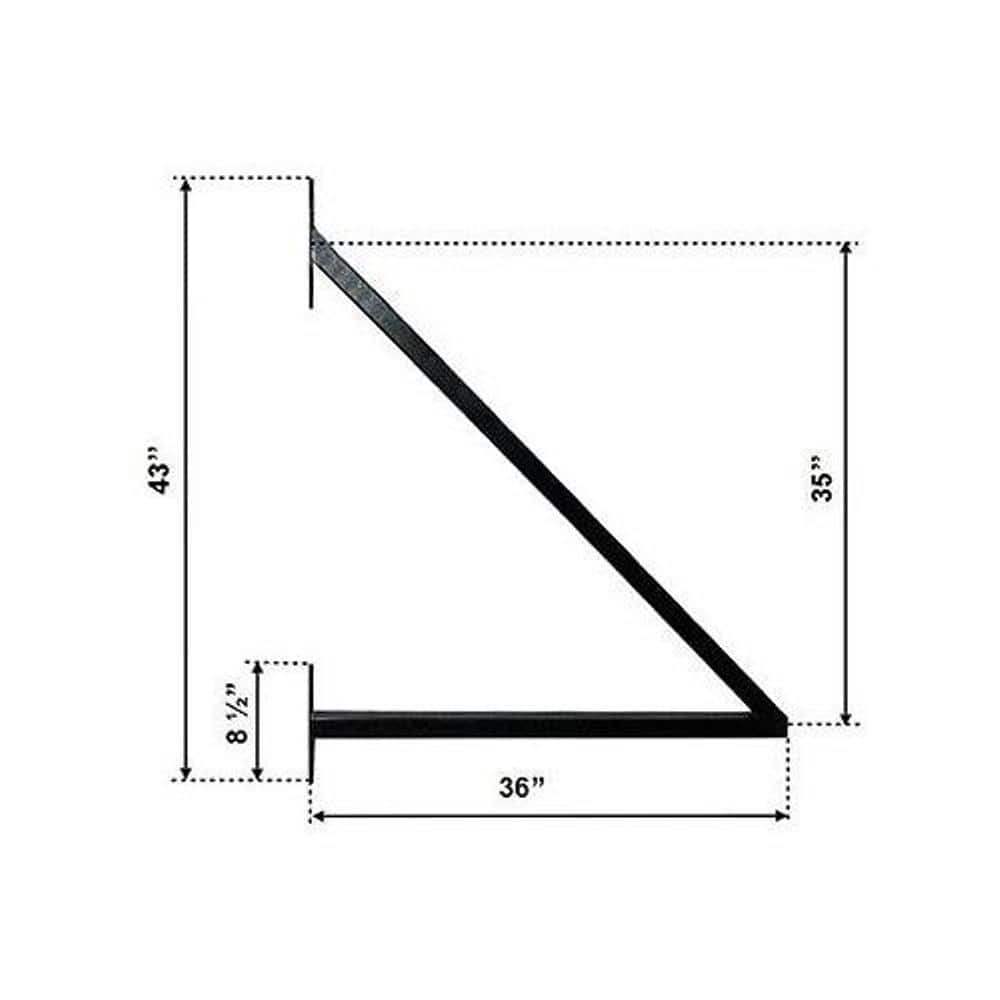 St. Louis Style Black Steel 14' Sliding Driveway Gate with Opener