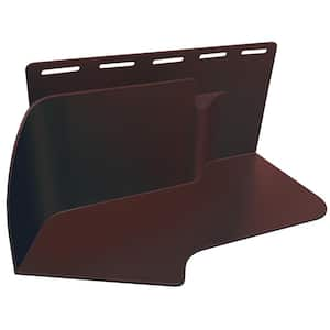 Kickout Flashing/Water Diverter, Brown Left, Polypropylene, 3.75 in. x 8 in.