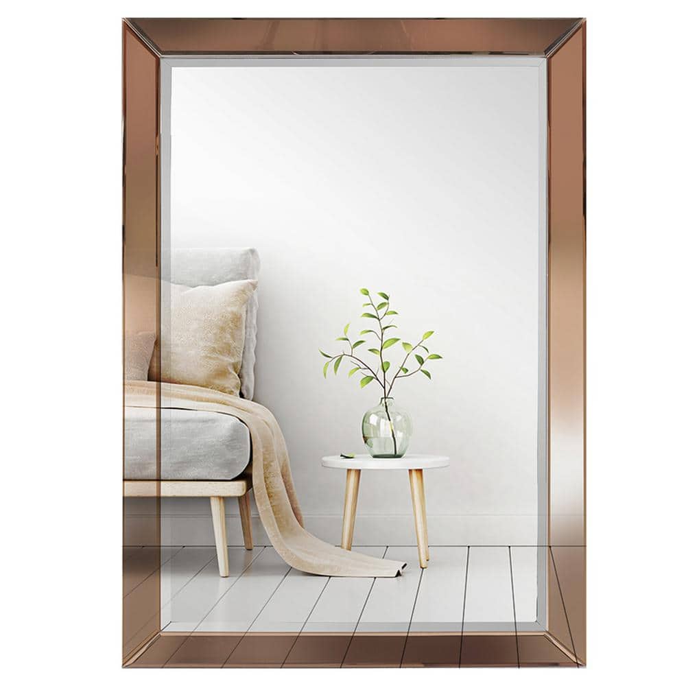 Mirrorize Canada 25-in x 33-in Rectangle Silver Patterned Framed Wall Mirror  IMM1148 | RONA