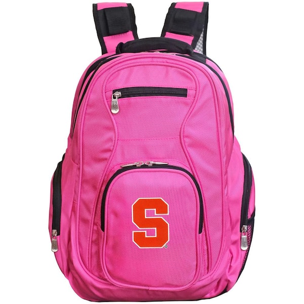 Denco NCAA Syracuse Orange 19 in. Pink Backpack Laptop CLSYL704_PINK ...