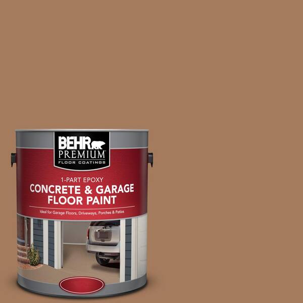 BEHR Premium 1 gal. #N250-5 Ancient Pottery 1-Part Epoxy Satin Interior/Exterior Concrete and Garage Floor Paint