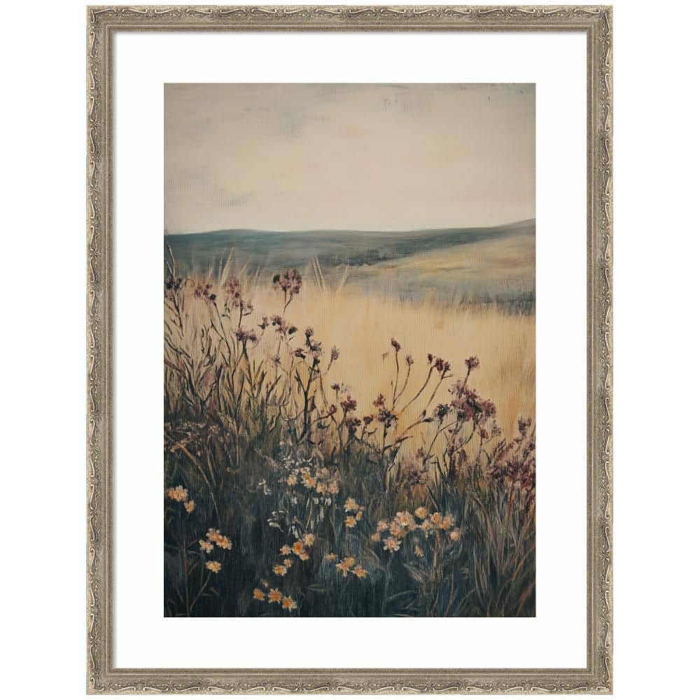 "Mila ""Landscape Wild Flower"" by Melloi Art Prints Landscape Framed Art Print 26 in. x 20 in." price history on PriceWatchPro