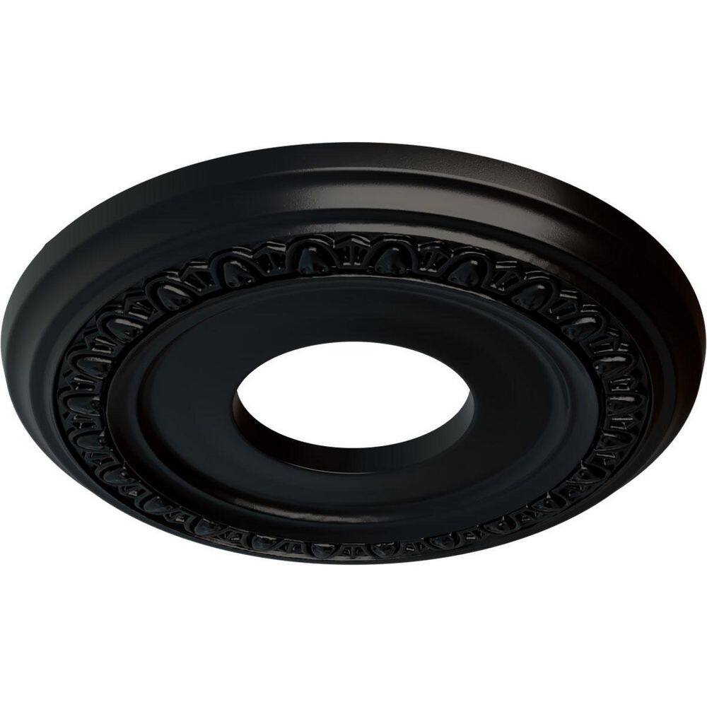 Jet Black Polyurethane Jackson Ceiling Medallion