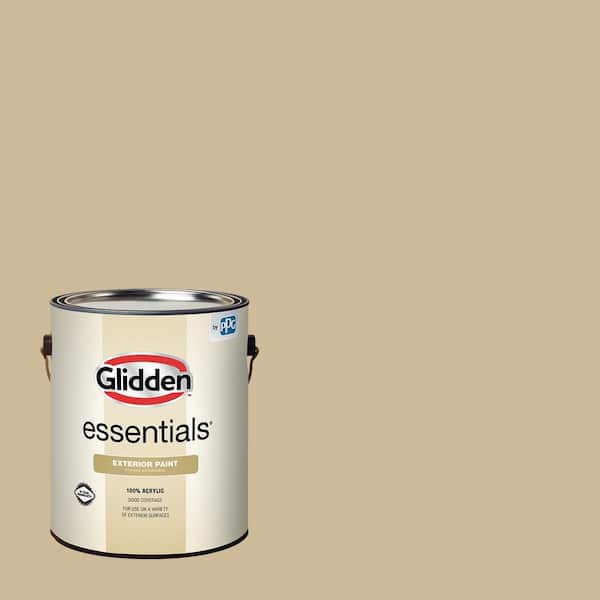 Glidden Essentials 1 gal. PPG1098-4 Spiced Vinegar Flat Exterior Paint