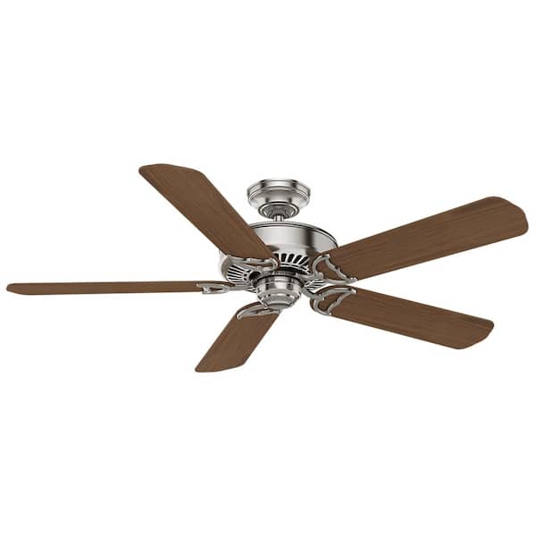 Casablanca Panama 54 in. Indoor Brushed Nickel Ceiling Fan For Bedrooms