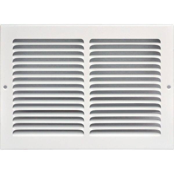 SPEEDI-GRILLE 14 in. x 8 in. Return Air Vent Grille, White with Fixed Blades