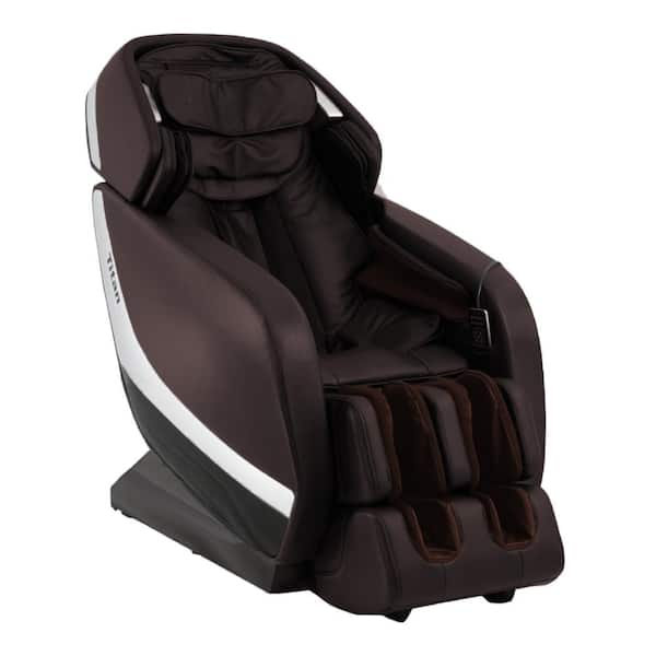 TITAN Jupiter XL Series Brown Faux Leather Reclining 3D Massage