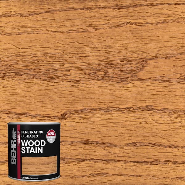 BEHR PREMIUM 8 oz. #TIS-530 Gunstock Transparent Oil-Based Penetrating Interior Wood Stain