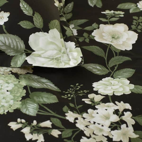 Legends Hotel Blooming Flowers Wrinkle-Free Sateen Fitted Sheet