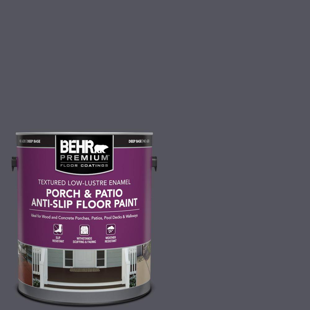 1 gal. #N540-7 Coal Mine Textured Low-Lustre Enamel Interior/Exterior Porch and Patio Anti-Slip Floor Paint price history on PriceWatchPro